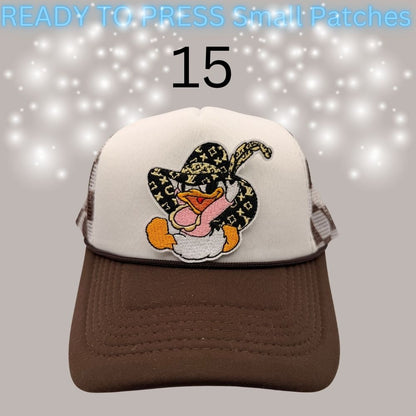 Designer-Inspired Small Chenille Patches – Ready to Press | Fashion Appliqué Collection (1–20)