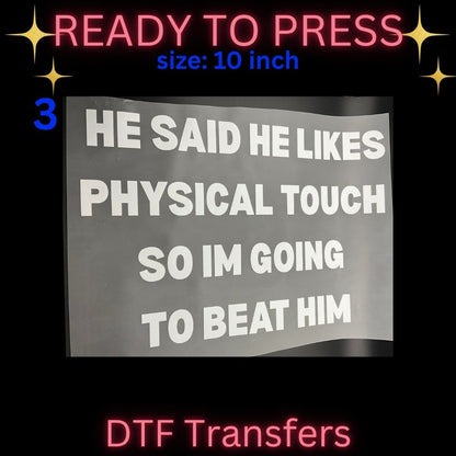 Funny & Retro Ready-To-Press DTF Transfers | Graduation, Peace & Humor Heat Transfers |