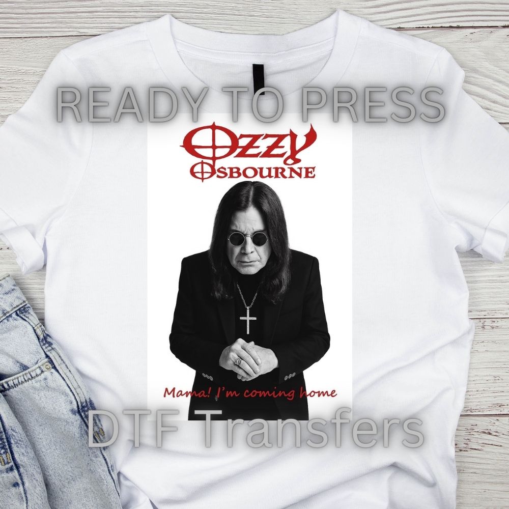 🎸 Heavy Metal RocknRoll. Tribute DTF Transfers Ready to Press 12" Heat Press Designs | Rock Legend Shirts & Hoodies