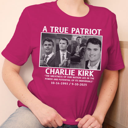 A True Patriot Memorial Tribute T-Shirt – Remembrance Shirts