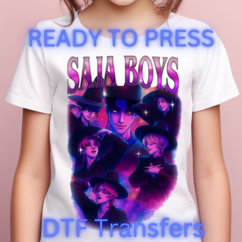 Galaxy Pop Trio DTF Transfer – 10 Inch | Ready to Press Heat Transfer for Shirts, Totes, and Sweaters