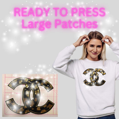 Sequin Chenille Letter Patches – Ready to Press | Large Statement Appliqués