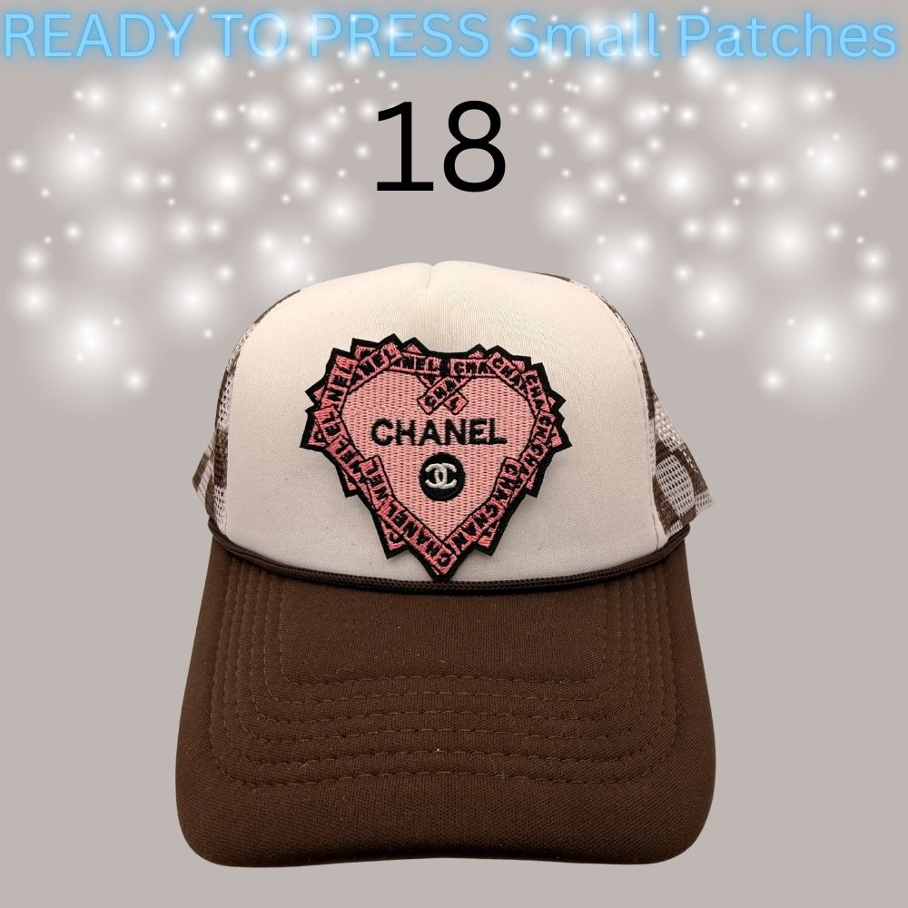 Designer-Inspired Small Chenille Patches – Ready to Press | Fashion Appliqué Collection (1–20)