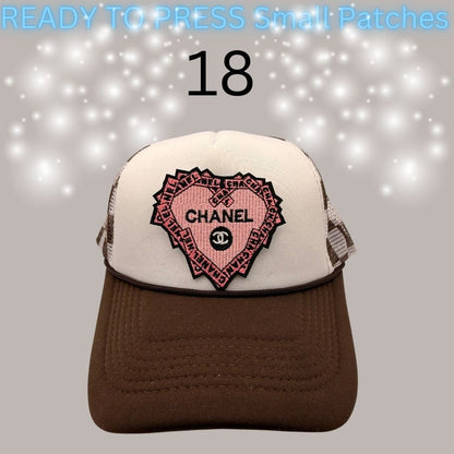 Designer-Inspired Small Chenille Patches – Ready to Press | Fashion Appliqué Collection (1–20)