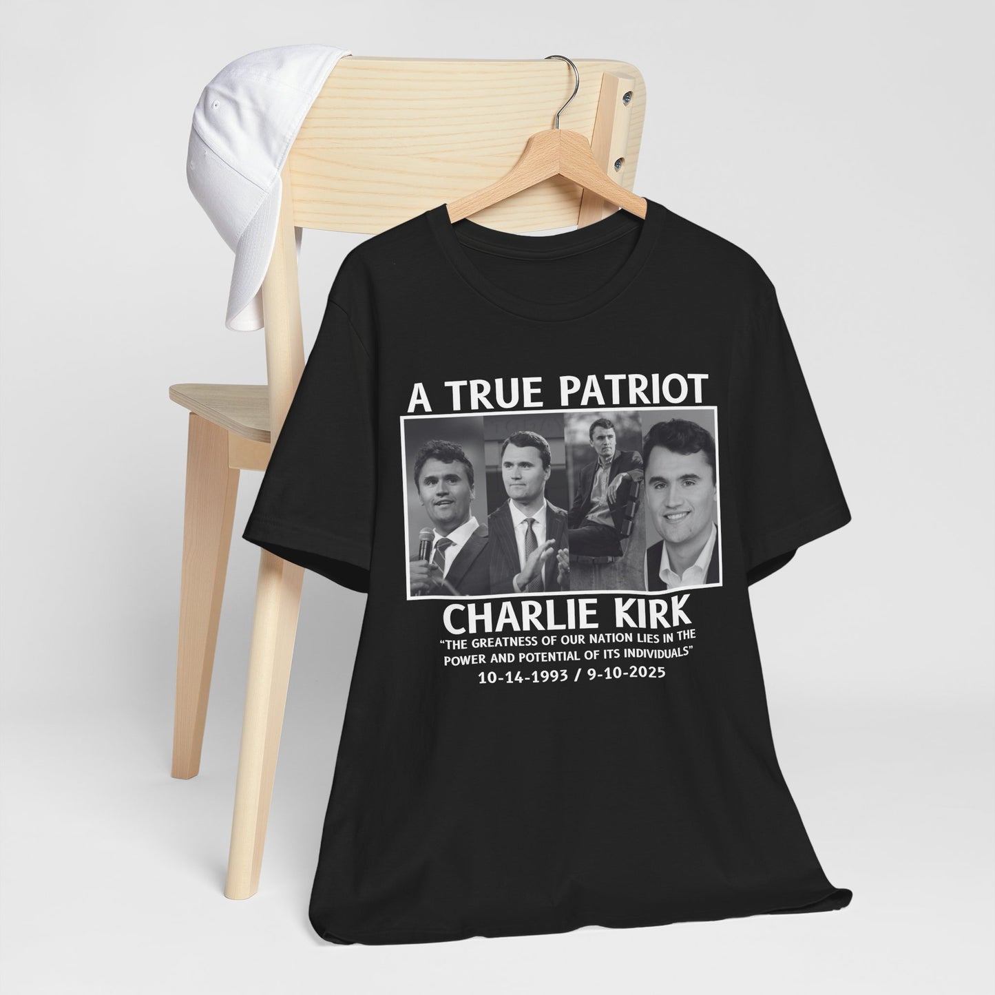 Patriotic Tribute Tee, Celebratory Shirt, Memorial Gift, Social Statement Tee, Casual Everyday Wear