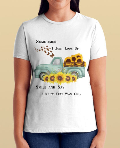 Sometimes I Just Look Up PNG – Memorial Transparent Background Design for Cricut & Sublimation