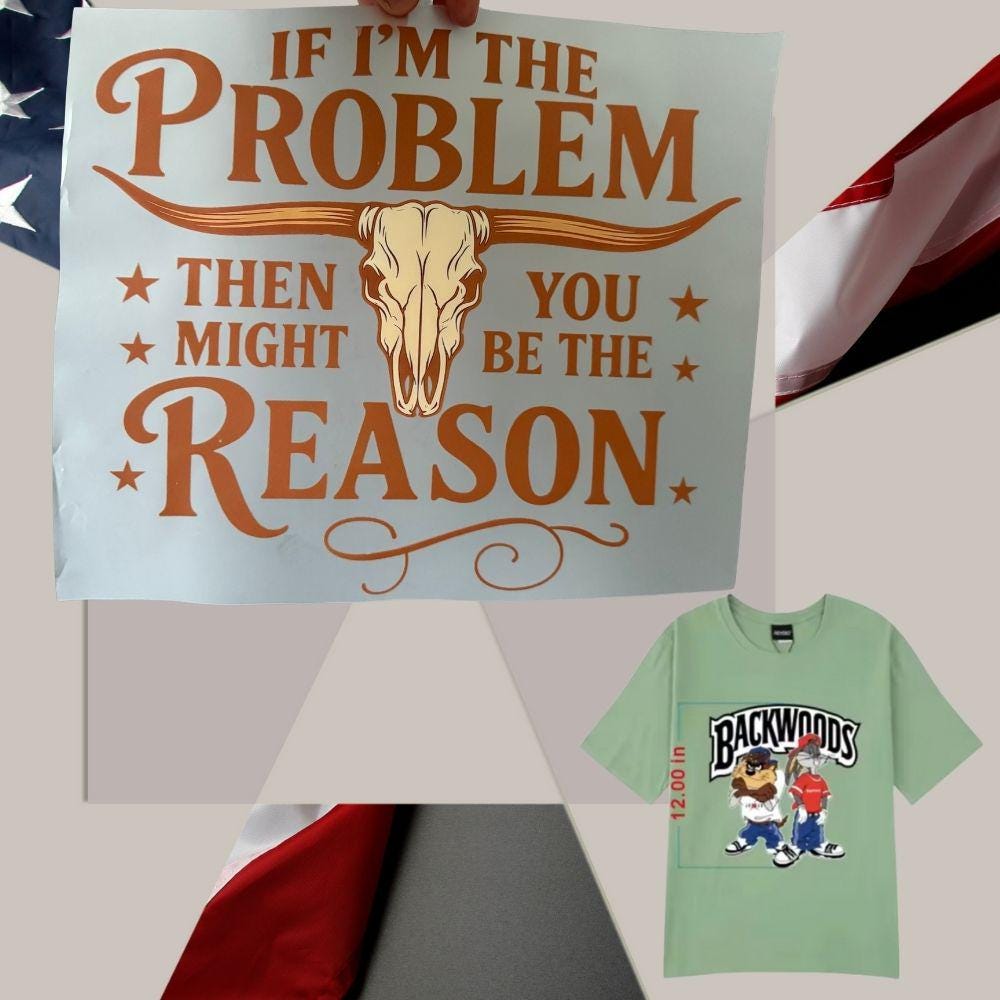 If I’m the Problem Then You Might Be the Reason DTF Transfer – Ready to Press Heat Transfer
