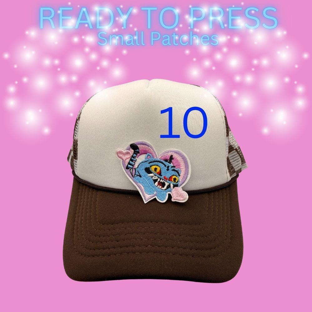 Character-Inspired Chenille Patches – Ready to Press | Small Appliqué Patches