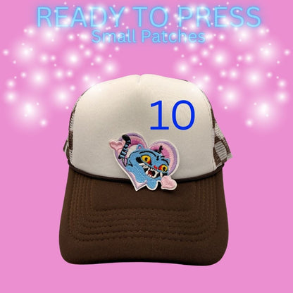Character-Inspired Chenille Patches – Ready to Press | Small Appliqué Patches