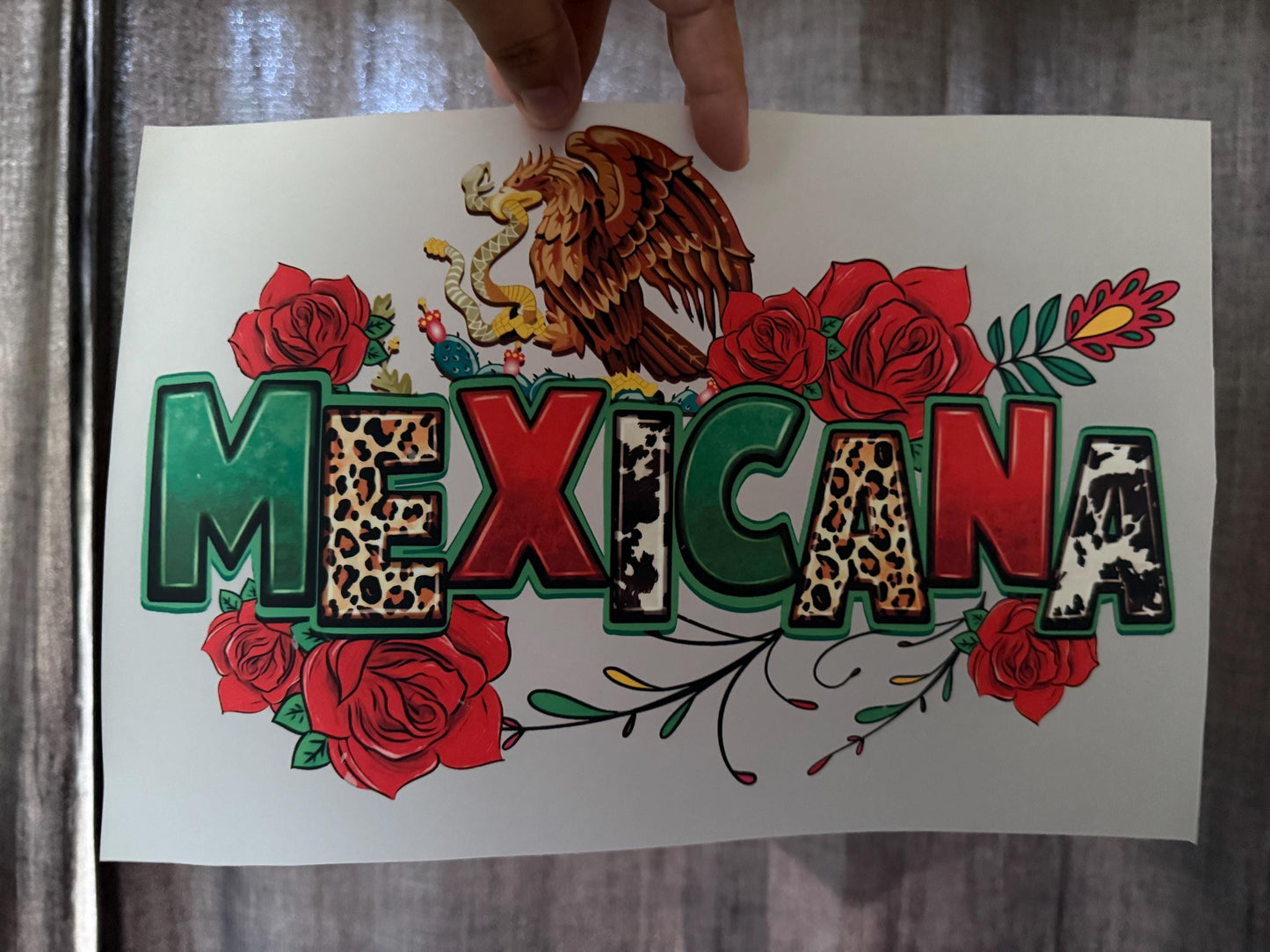 Mexicana Pride DTF Transfer – Leopard & Cow Print Vibe Ready to Press Heat Transfer