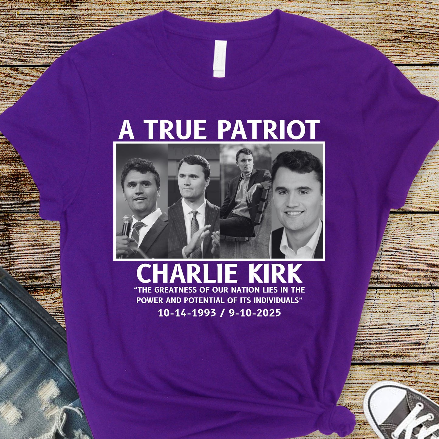A True Patriot Memorial Tribute T-Shirt – Remembrance Shirts