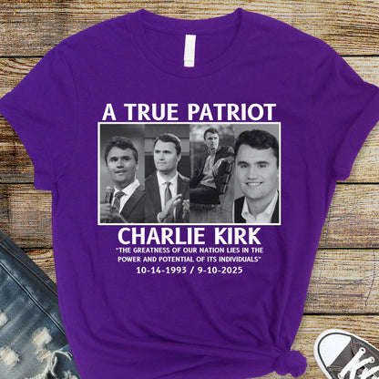 A True Patriot Memorial Tribute T-Shirt – Remembrance Shirts