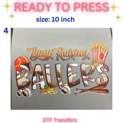 Ready to Press DTF Transfers | Sports Mom | Veteran | Nana | Funny Face Designs | 10 Inch Heat Transfers
