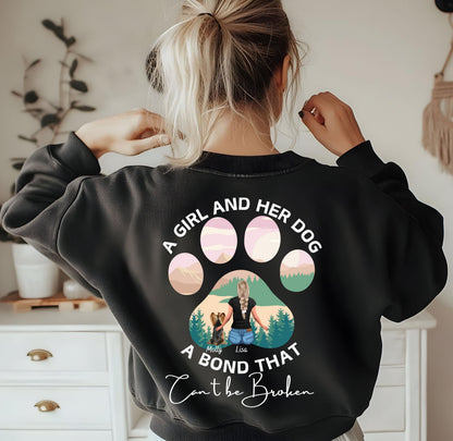 Customizable A Girl and Her Dog PNG – Personalize for Cricut & Sublimation Crafts