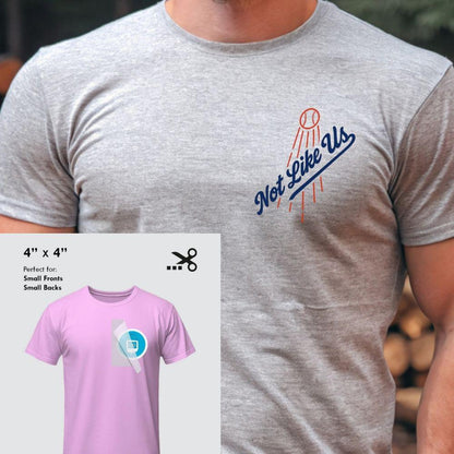 Not Like Us Baseball DTF Transfers – Ready to Press Heat Press Designs Heat Transfers