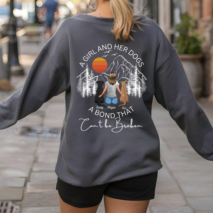 Customizable A Girl And Her Dogs PNG Perfect for Cricut Crafts! Personalize Shirts, Mugs, and More!