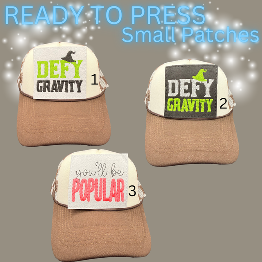 Ready to Press Embroidered Hat Patches | Trendy Iron-On Patch Collection | Small Hat Patch Designs