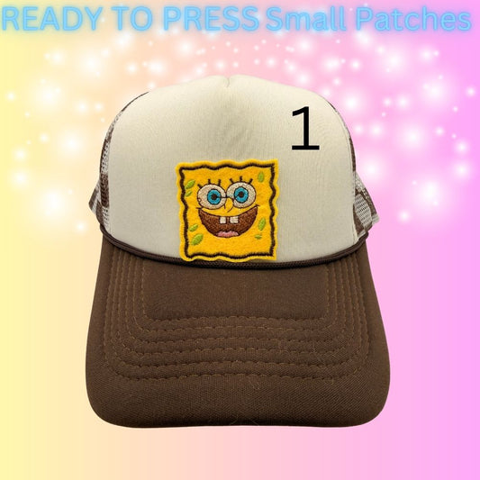Trendy Small Embroidered Patch Collection | Cute, Gothic & Retro Iron-On Patches | Hat Bar Ready Press Patches | Mix & Match Designs