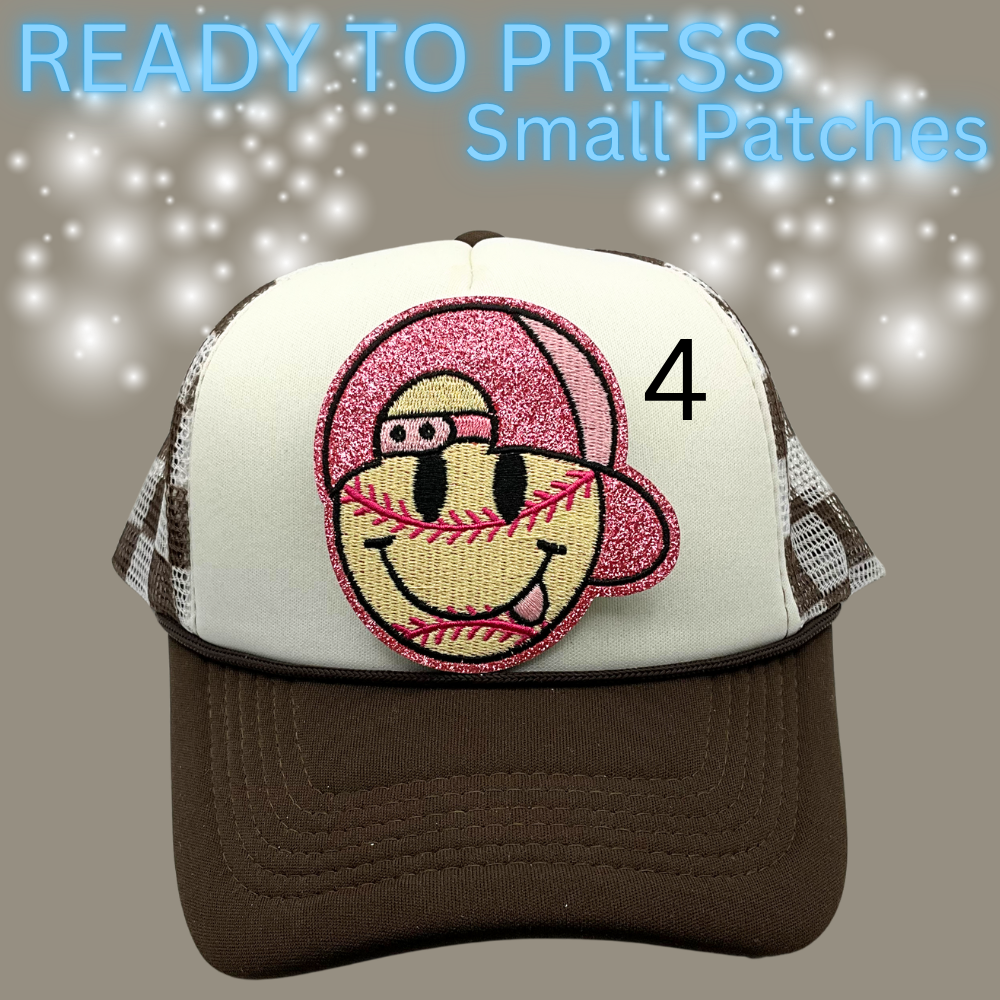 Ready to Press Hat Patches | Small Embroidered Appliqué Transfers | Trucker Hat Accessories | DIY Heat Press Patches | Summer, Western & Patriotic Designs