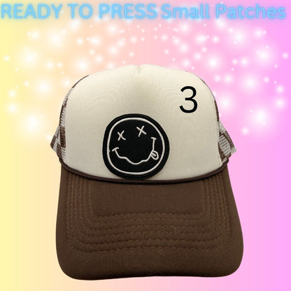 Trendy Small Embroidered Patch Collection | Cute, Gothic & Retro Iron-On Patches | Hat Bar Ready Press Patches | Mix & Match Designs