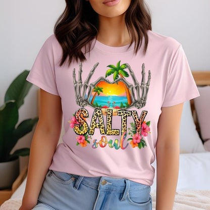 Summer Salty Soul DTF Transfer – Bright Beach Vibe Ready to Press Heat Press Design