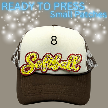 Ready to Press Hat Patches | Small Embroidered Appliqué Transfers | Trucker Hat Accessories | DIY Heat Press Patches | Summer, Western & Patriotic Designs