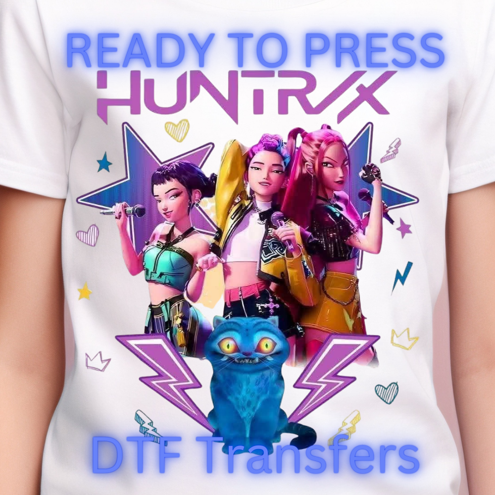 Galaxy Pop Trio DTF Transfer – 10 Inch | Ready to Press Heat Transfer for Shirts, Totes, and Sweaters