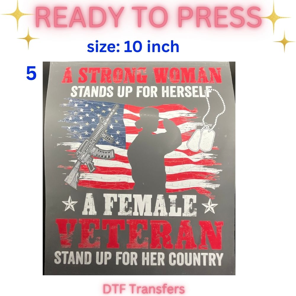 Ready to Press DTF Transfers | Sports Mom | Veteran | Nana | Funny Face Designs | 10 Inch Heat Transfers