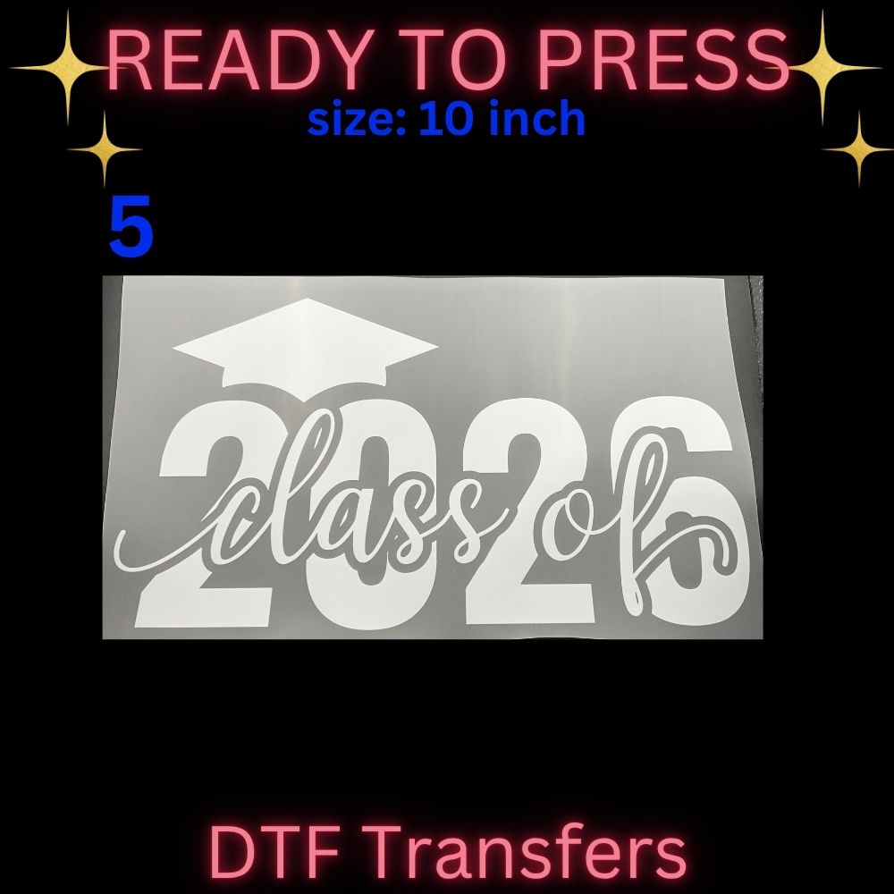 Funny & Retro Ready-To-Press DTF Transfers | Graduation, Peace & Humor Heat Transfers |