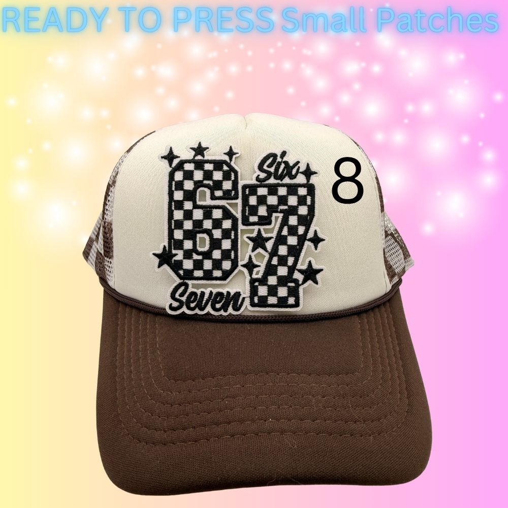 Trendy Small Embroidered Patch Collection | Cute, Gothic & Retro Iron-On Patches | Hat Bar Ready Press Patches | Mix & Match Designs