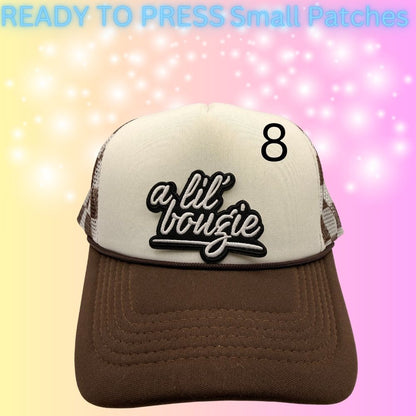 Trendy Small Embroidered Patches | Western, Girly & Aesthetic Iron-On Patches | Hat Bar Ready Designs | Cute Heat Transfer Patches