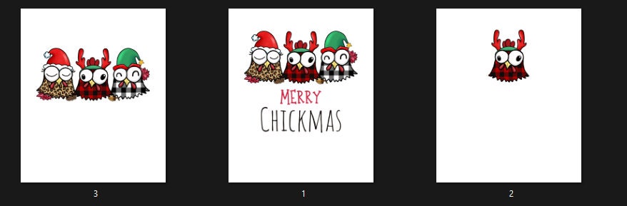 Merry Chickmas Chicken PNG – Funny Christmas Farm Sublimation Digital Download