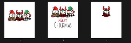Merry Chickmas Chicken PNG – Funny Christmas Farm Sublimation Digital Download