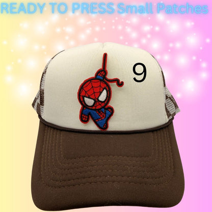 Trendy Small Embroidered Patch Collection | Cute, Gothic & Retro Iron-On Patches | Hat Bar Ready Press Patches | Mix & Match Designs