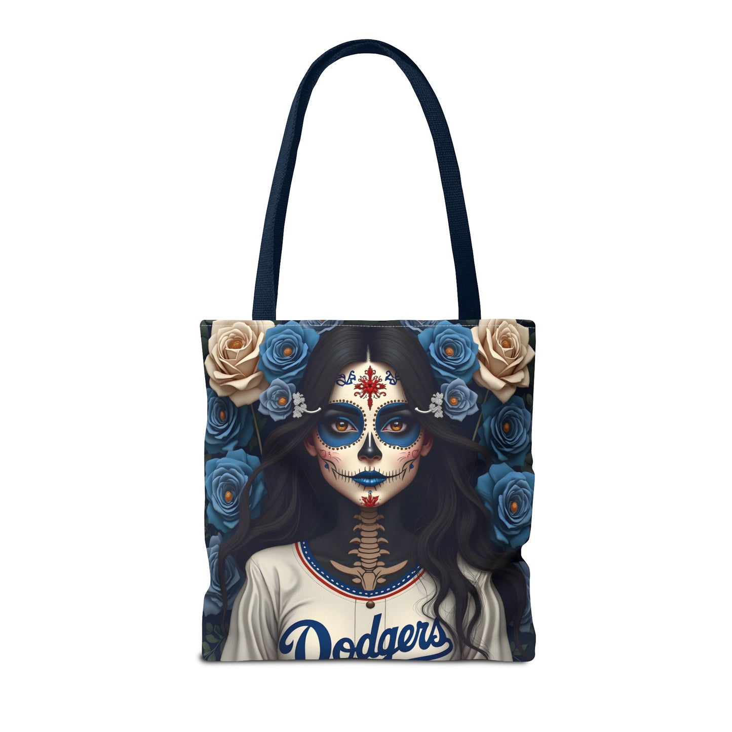Sugar Skull Floral Tote Bag, Day of the Dead, Boho Style, Eco-Friendly Shopping, Casual Weekend Bag