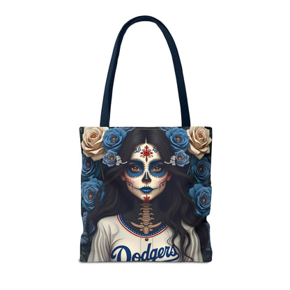 Sugar Skull Floral Tote Bag, Day of the Dead, Boho Style, Eco-Friendly Shopping, Casual Weekend Bag