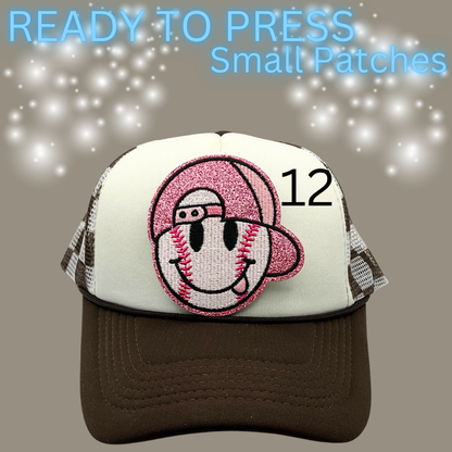 Ready to Press Hat Patches | Small Embroidered Appliqué Transfers | Trucker Hat Accessories | DIY Heat Press Patches | Summer, Western & Patriotic Designs