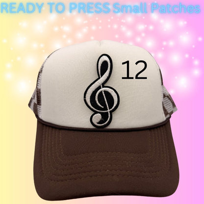 Trendy Small Embroidered Patch Collection | Cute, Gothic & Retro Iron-On Patches | Hat Bar Ready Press Patches | Mix & Match Designs