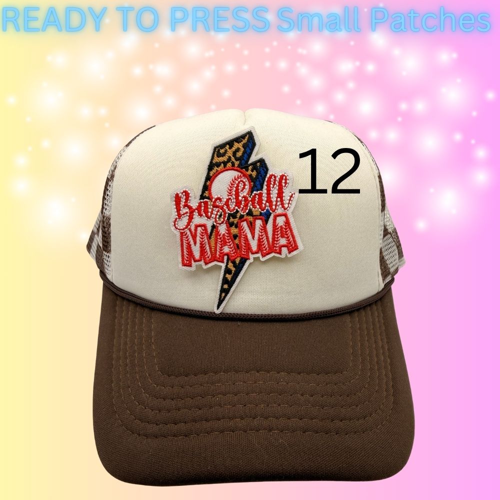 Trendy Small Embroidered Patches | Western, Girly & Aesthetic Iron-On Patches | Hat Bar Ready Designs | Cute Heat Transfer Patches