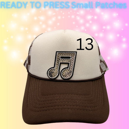 Trendy Small Embroidered Patch Collection | Cute, Gothic & Retro Iron-On Patches | Hat Bar Ready Press Patches | Mix & Match Designs