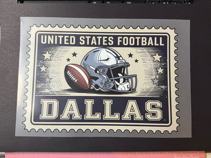 Football Fan DTF Transfers – Vintage Stamp, Skull Flames, or Gridiron Warrior