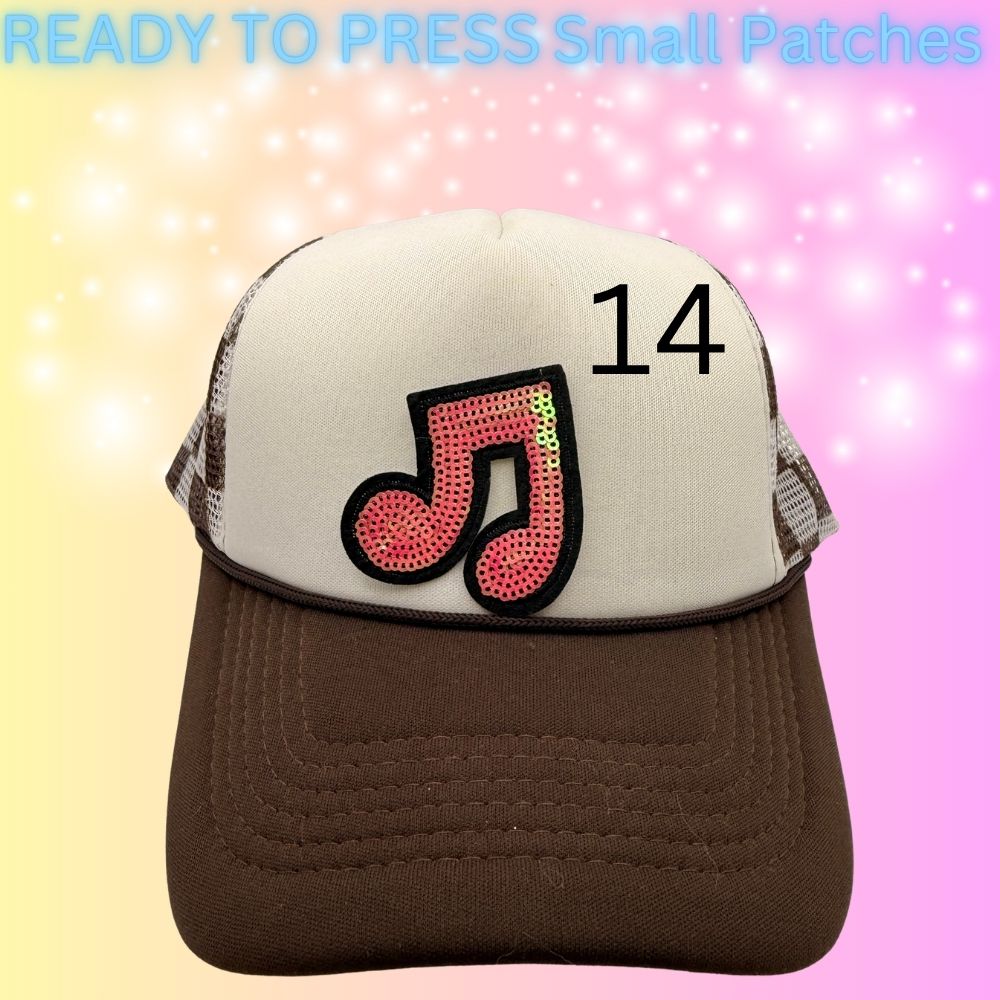 Trendy Small Embroidered Patch Collection | Cute, Gothic & Retro Iron-On Patches | Hat Bar Ready Press Patches | Mix & Match Designs