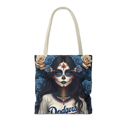 Sugar Skull Floral Tote Bag, Day of the Dead, Boho Style, Eco-Friendly Shopping, Casual Weekend Bag