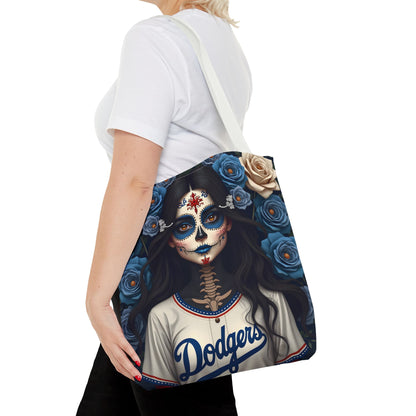 Sugar Skull Floral Tote Bag, Day of the Dead, Boho Style, Eco-Friendly Shopping, Casual Weekend Bag