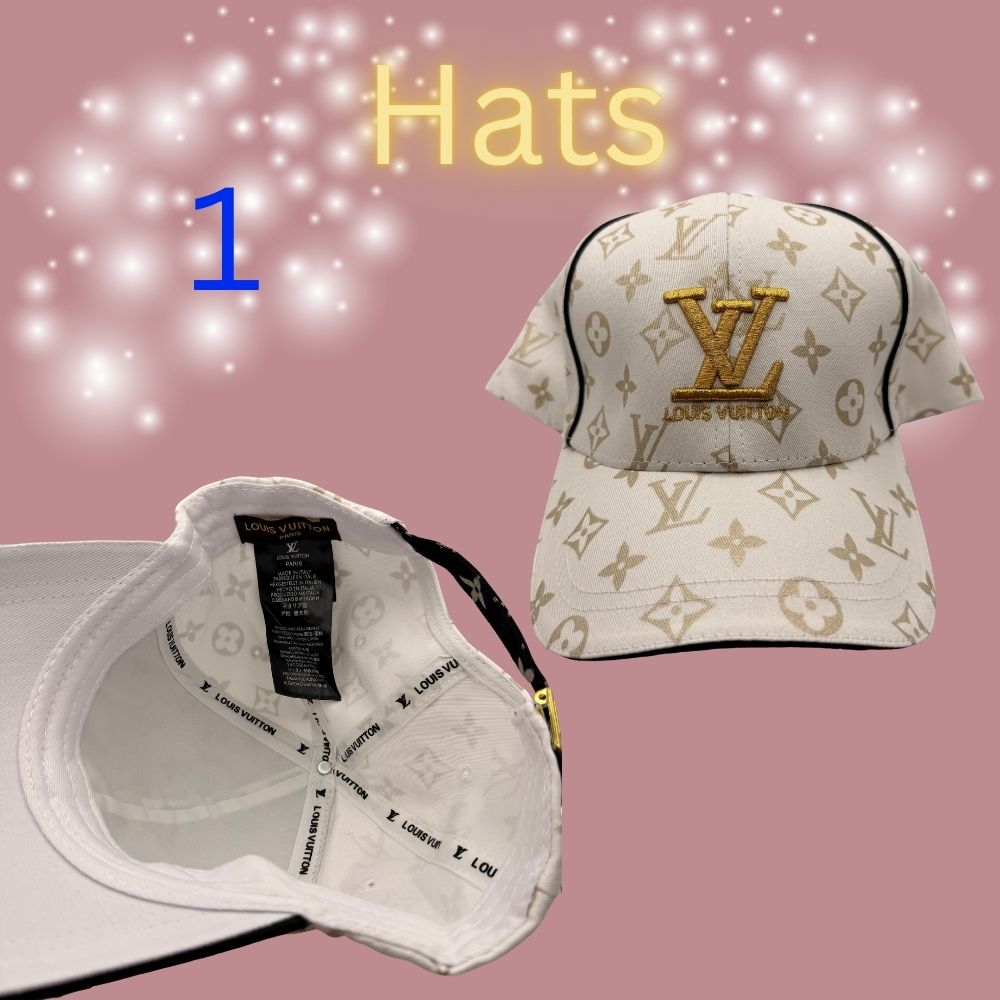 Luxury-Inspired Monogram Baseball Cap – Adjustable Designer-Style Hat
