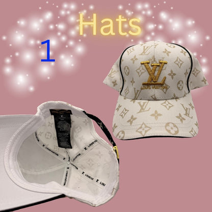 Luxury-Inspired Monogram Baseball Cap – Adjustable Designer-Style Hat