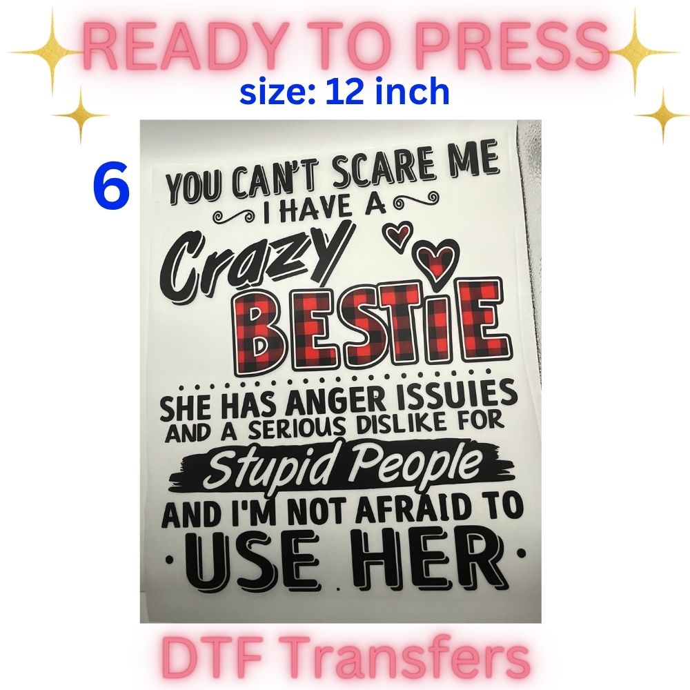 Trendy Ready-To-Press DTF Transfers | Funny Quotes, Retro Skeletons, Sassy Sayings & Motivational Graphics | 12 Inch