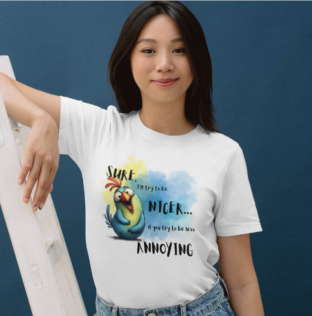 Funny Sarcastic Bird PNG – Sassy Humor Sublimation Design (Digital Download)