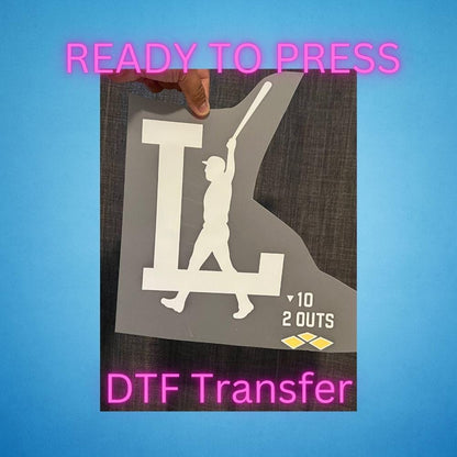 White The Walk Baseball DTF Transfer – Ready to Press Heat Press Design