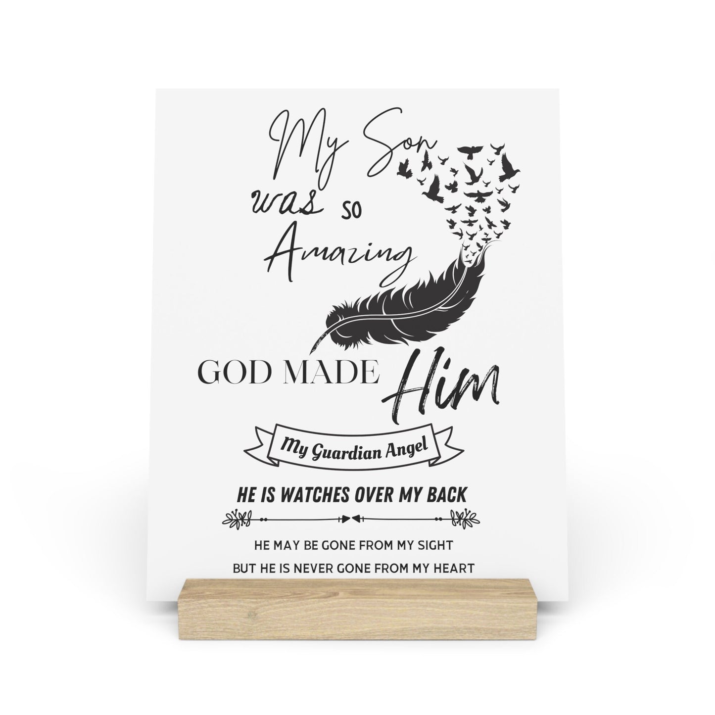 My Son Guardian Angel Memorial SVG & PNG Files – Cricut & Sublimation Designs